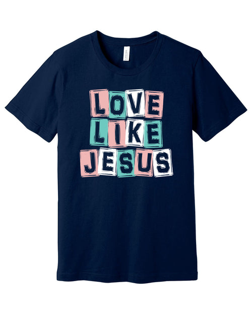 Love Like Jesus Grunge Squares