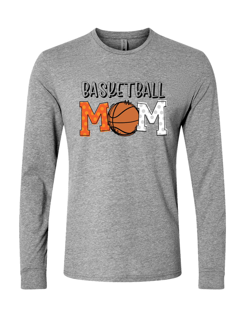 Basketball Mom WSY (long sleeve with optional sleeve design)