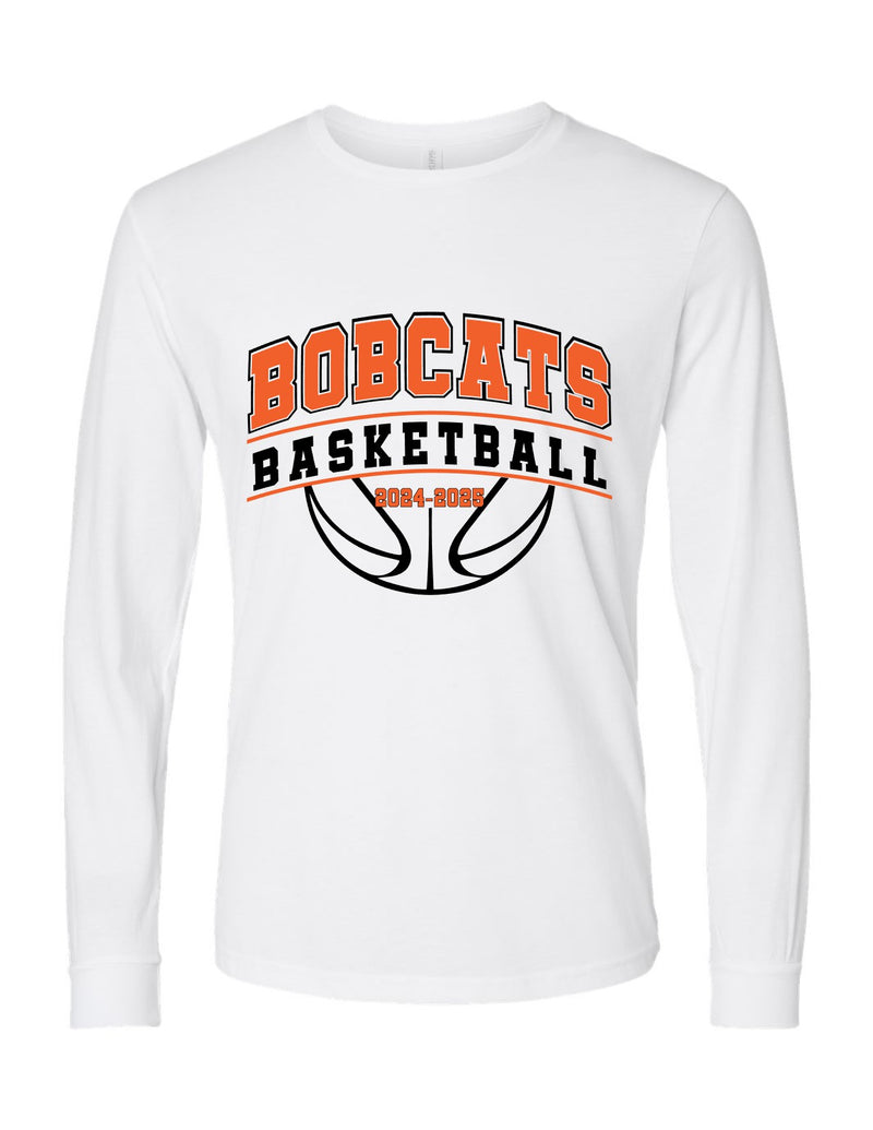 Bobcat Basketball Arch (long sleeve with optional sleeve design)