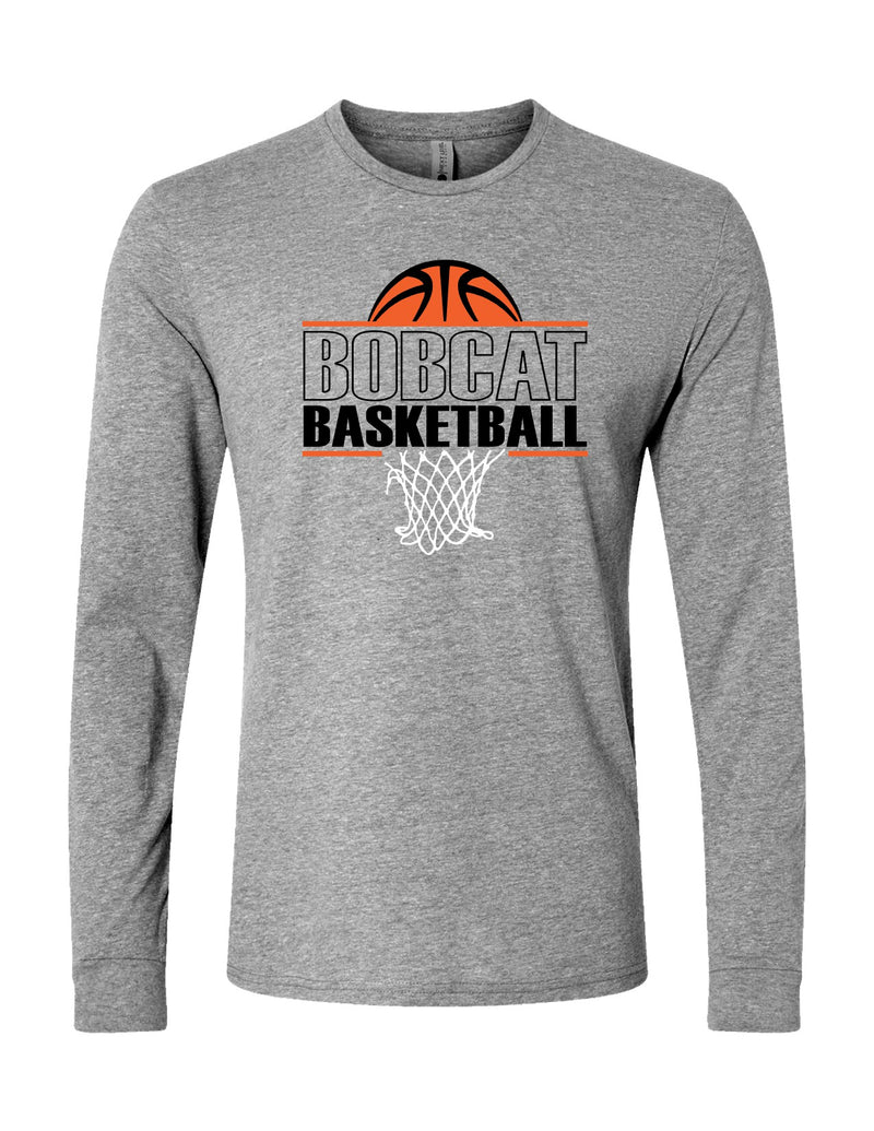 Bobcat Basketball HP (long sleeve with optional sleeve design)