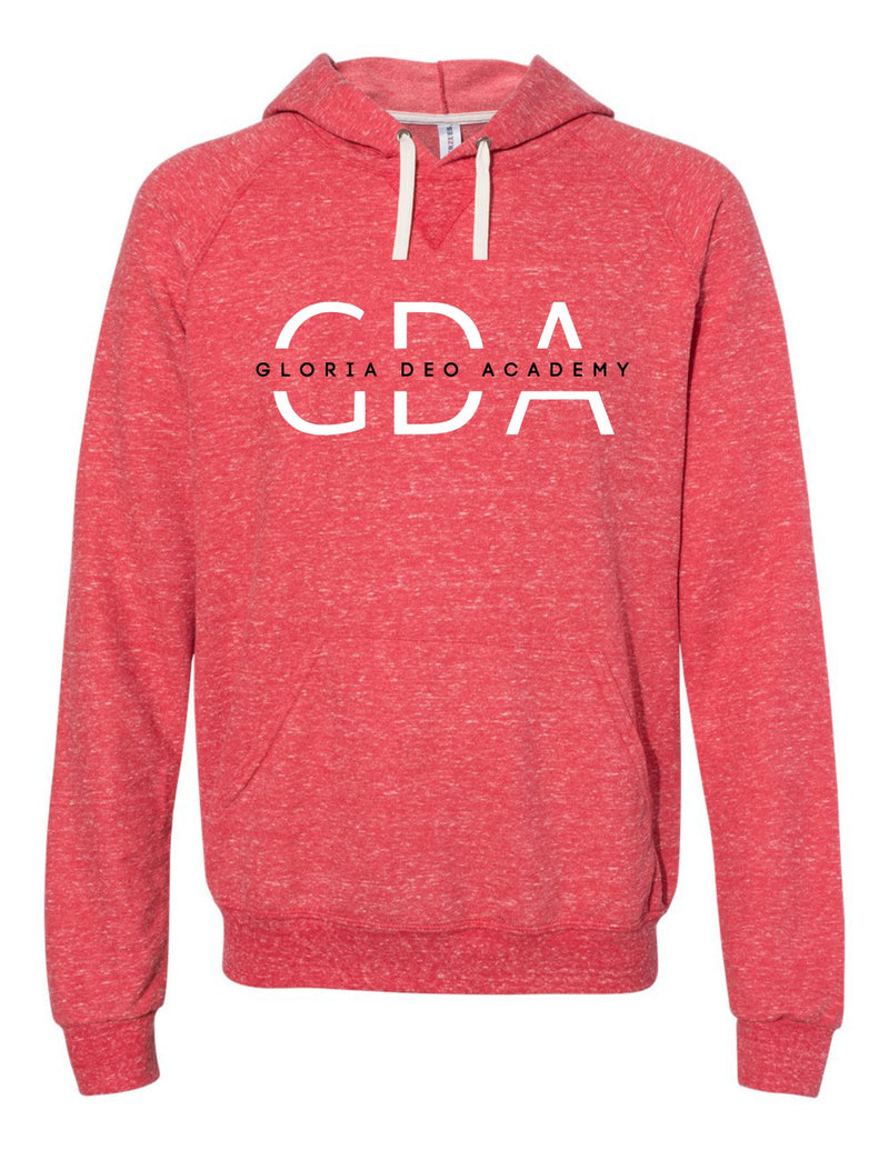 GDASPLT-Heather Raglan Hooded Sweatshirt