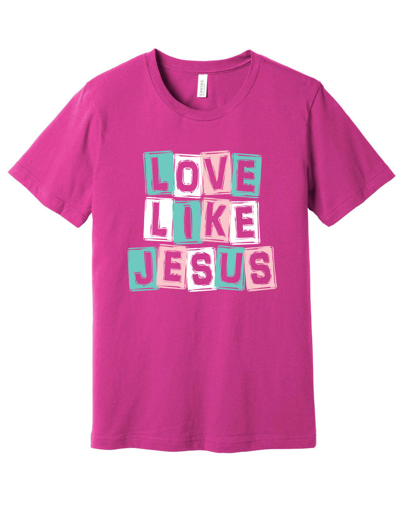 Love Like Jesus Grunge Squares