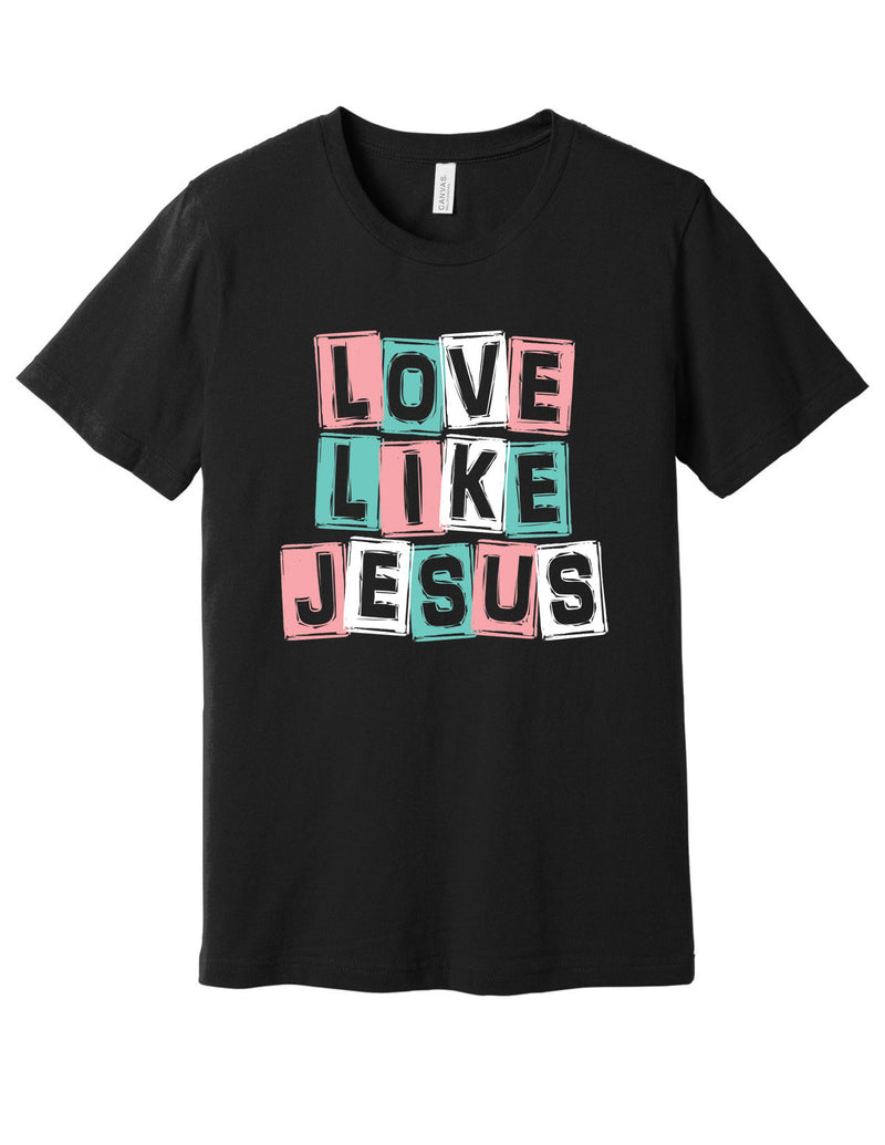 Love Like Jesus Grunge Squares