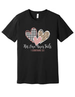 Love Never Fails Patterned Hearts