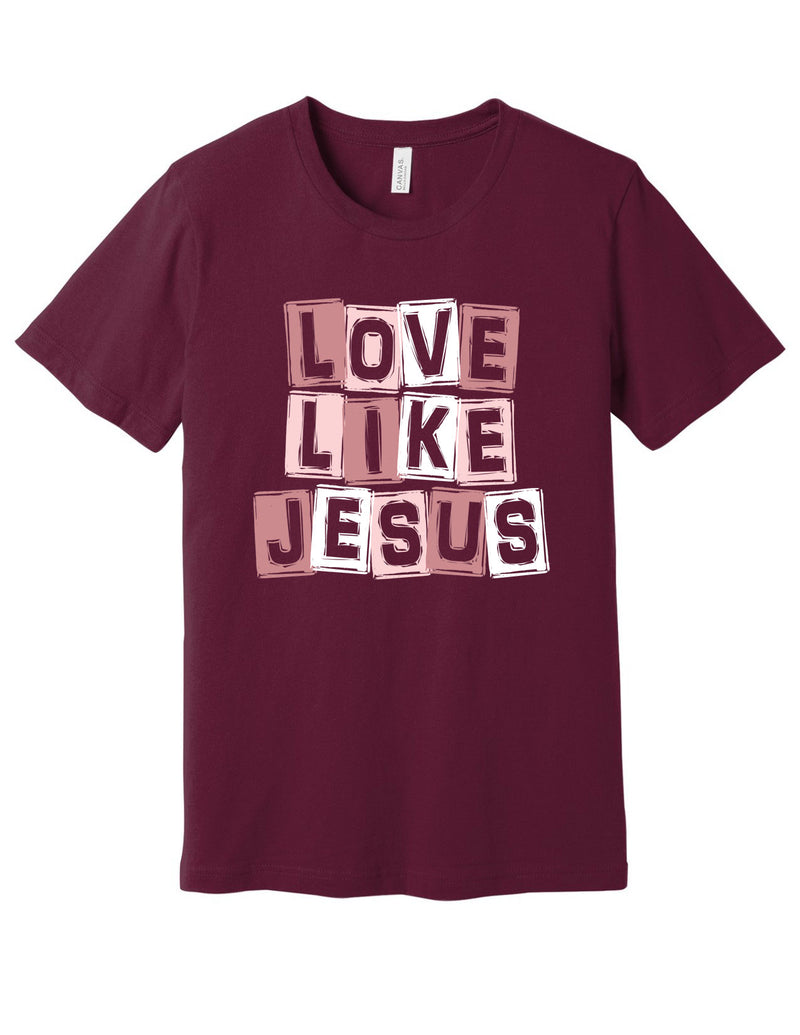 Love Like Jesus Grunge Squares