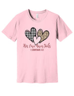 Love Never Fails Patterned Hearts