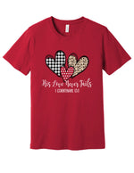 Love Never Fails Patterned Hearts