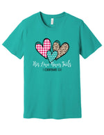 Love Never Fails Patterned Hearts