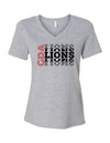 LNSSTKD-Ladies Relaxed V-Neck Tee